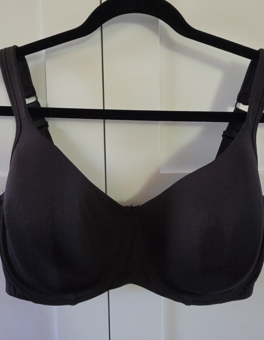 Smooth Black Underwire Full Coverage Bra